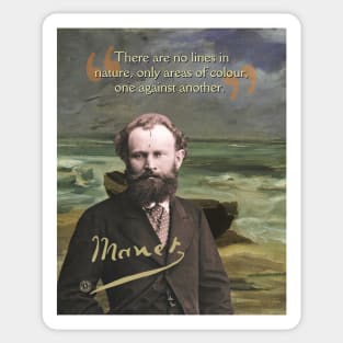 Edouard Manet Quote – Modern Art & Impressionism-Inspired Design Sticker